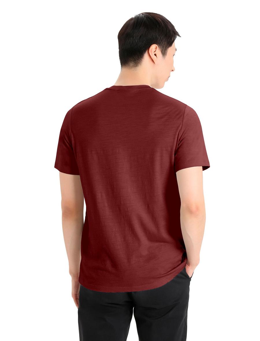 T Shirts Icebreaker Merino Tech Lite II Corta Sleeve Tee Homme Rouge | FR 1163VRWD